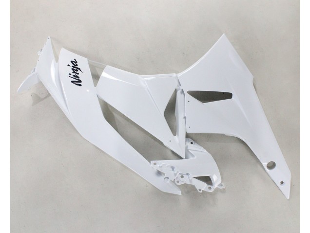 2009-2012 Kawasaki ZX6R Motorcycle Fairings - White Black Ninja Australia