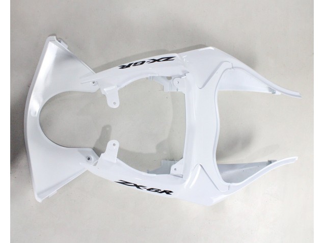 2009-2012 Kawasaki ZX6R Motorcycle Fairings - White Black Ninja Australia