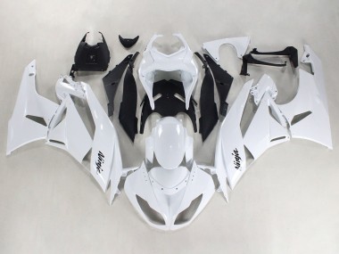 Affordable 2009-2012 Kawasaki ZX6R Motorcycle Fairings - White Black Ninja Australia