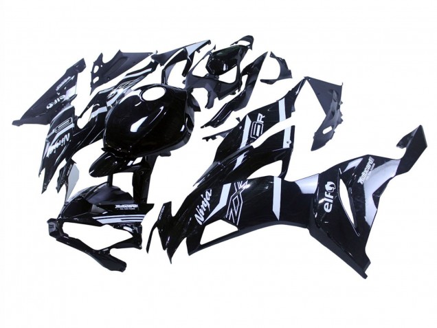 2019-2022 Kawasaki ZX6R Motorcycle Fairings - Glossy Black White Australia