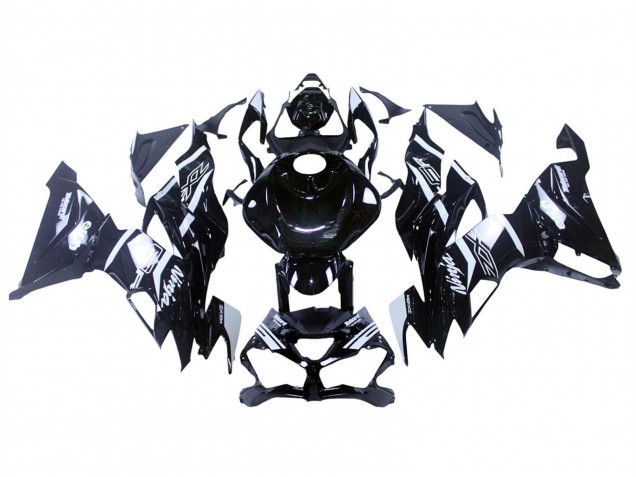 2019-2022 Kawasaki ZX6R Motorcycle Fairings - Glossy Black White Australia