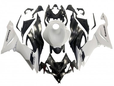 Affordable 2019-2022 Kawasaki ZX6R Motorcycle Fairings - White Black Carbon Fiber Australia