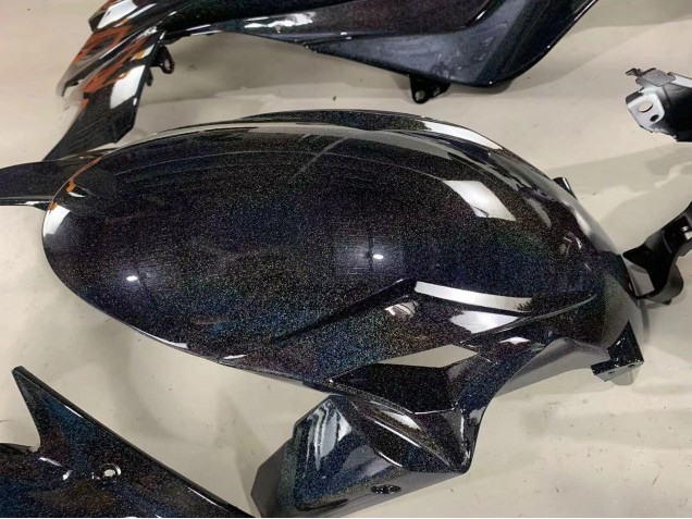 2019-2022 Kawasaki ZX6R Motorcycle Fairings - Black Rainbow Australia