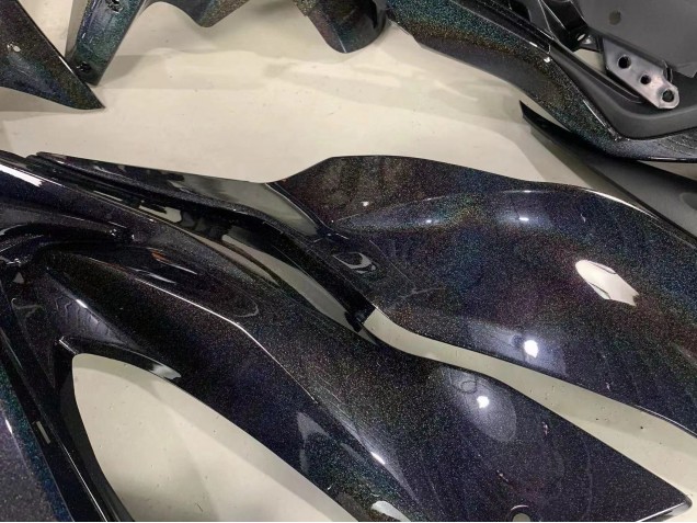 2019-2022 Kawasaki ZX6R Motorcycle Fairings - Black Rainbow Australia