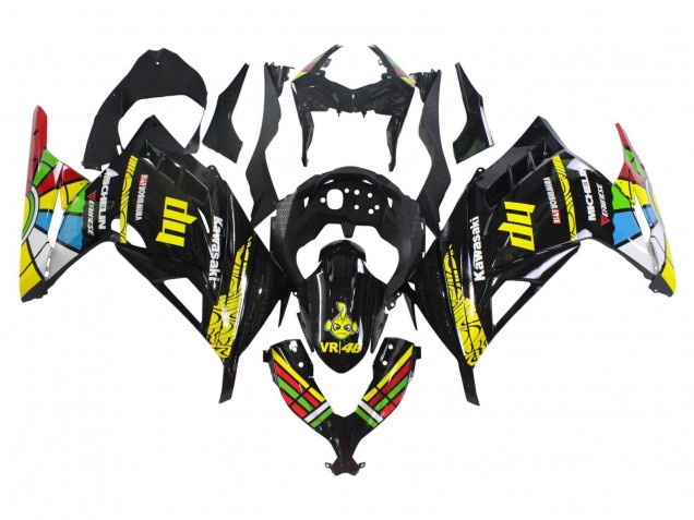 2013-2024 Kawasaki EX300 Motorcycle Fairings - Glossy Black Yellow Red Green Blue White Australia