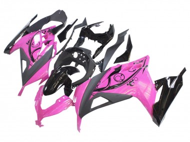 Affordable 2013-2017 Kawasaki EX300 Motorcycle Fairings - Pink Black Australia