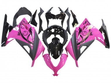 Affordable 2013-2017 Kawasaki EX300 Motorcycle Fairings - Pink Black Australia