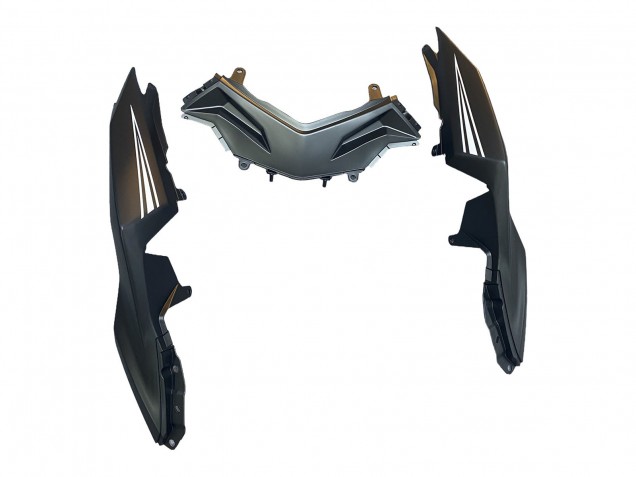 2013-2024 Kawasaki EX300 Motorcycle Fairings - Matte Black White Elf Snow Australia