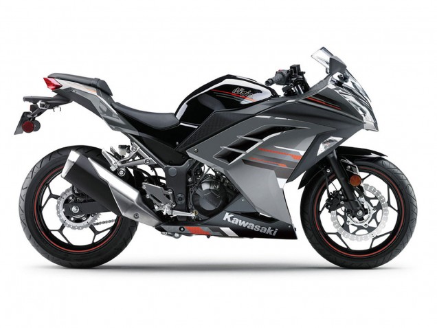 2013-2024 Kawasaki EX300 Motorcycle Fairings - Black Silver Red Australia