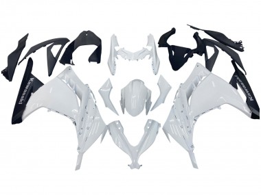 Affordable 2013-2017 Kawasaki EX300 Motorcycle Fairings - White Black Australia