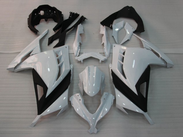 2013-2024 Kawasaki EX300 Motorcycle Fairings - Glossy White Black Australia
