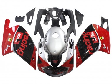 Affordable 2000-2005 Aprilia RS125 Motorcycle Fairings - Red Black Silver Racing Australia