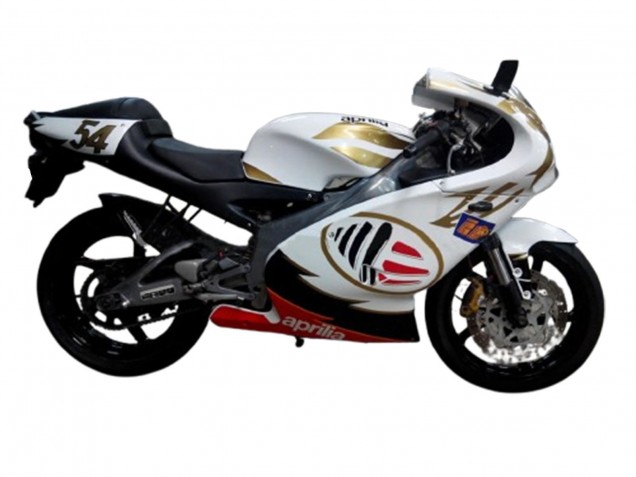 2000-2005 Aprilia RS125 Motorcycle Fairings - White Yellow Red Australia