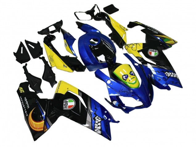 2006-2011 Aprilia RS125 Motorcycle Fairings - Blue Yellow Black Shark Australia