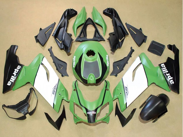2006-2011 Aprilia RS125 Motorcycle Fairings - Green White Black Australia