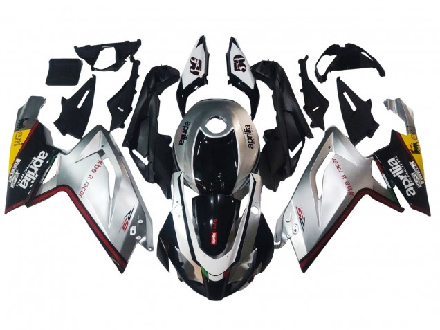 2006-2011 Aprilia RS125 Motorcycle Fairings - Silver Black Australia
