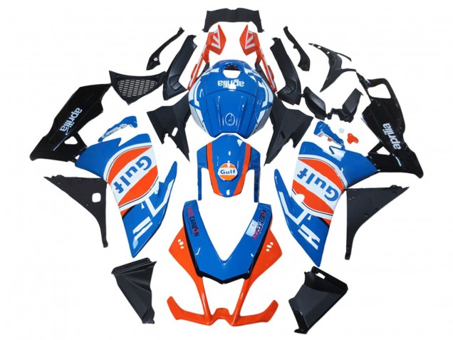 2012-2018 Aprilia RS4 50 125 Motorcycle Fairings - White Blue Orange Glossy Black Gulf Australia