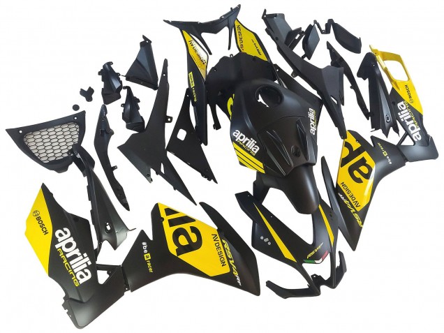 2012-2018 Aprilia RS4 50 125 Motorcycle Fairings - Yellow Matte Black Australia