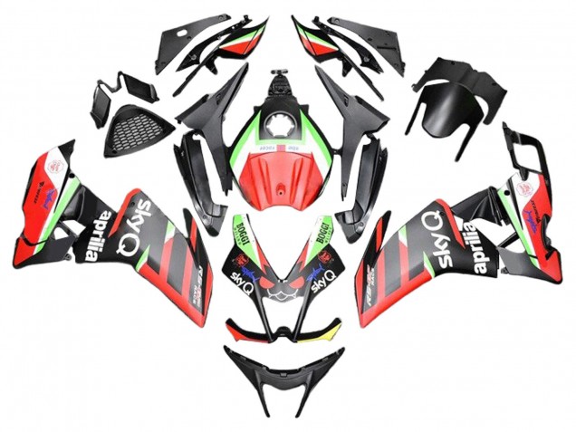 2012-2018 Aprilia RS4 50 125 Motorcycle Fairings - Red Green Black Australia