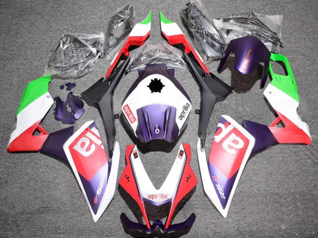 2012-2018 Aprilia RS4 50 125 Motorcycle Fairings - White Green Red Purple Australia