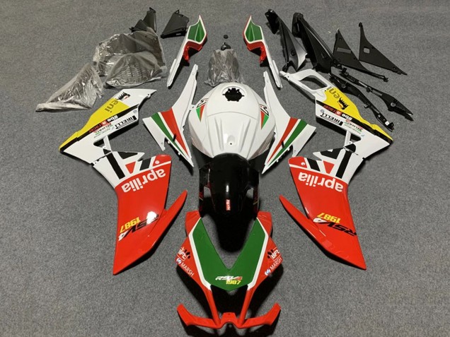 2012-2018 Aprilia RS4 50 125 Motorcycle Fairings - White Red Green Yellow Australia