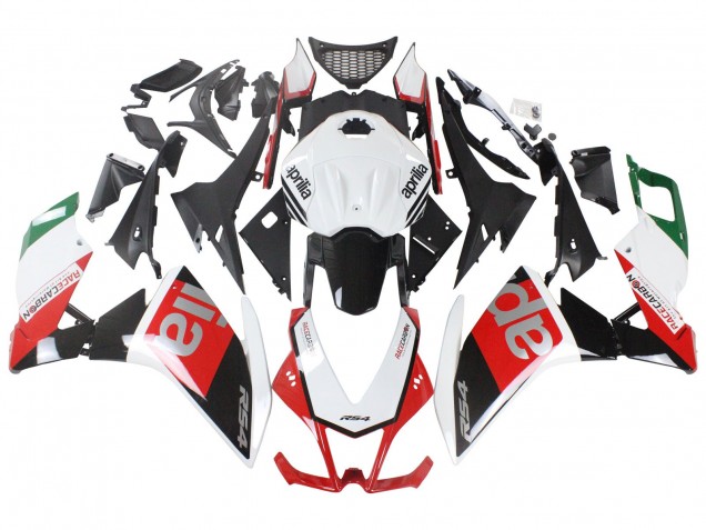 2012-2018 Aprilia RS4 50 125 Motorcycle Fairings - White Red Green Glossy Black Australia
