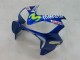 2004-2007 Honda CBR600 F4i Motorcycle Fairings - Blue Yellow Green MoviStar Australia