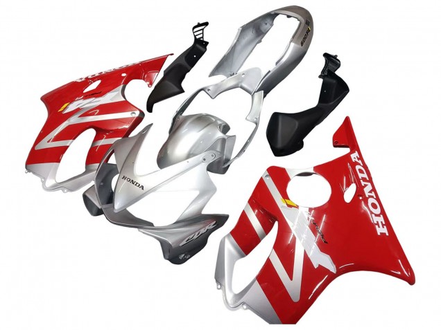 2004-2007 Honda CBR600 F4i Motorcycle Fairings - Silver Red Australia