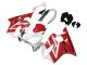 2004-2007 Honda CBR600 F4i Motorcycle Fairings - White Red Australia