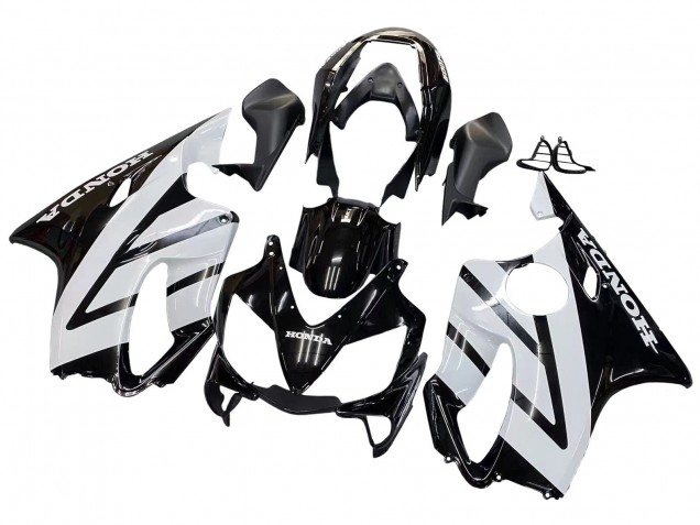 2004-2007 Honda CBR600 F4i Motorcycle Fairings - White Glossy Black Australia