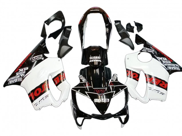 2004-2007 Honda CBR600 F4i Motorcycle Fairings - White Glossy Black Red Repsol Australia