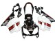 2004-2007 Honda CBR600 F4i Motorcycle Fairings - White Glossy Black Red Repsol Australia
