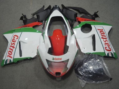 Affordable 1996-2007 Honda CBR1100XX Blackbird Motorcycle Fairings - White Red Green Castrol Australia