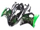 1996-2007 Honda CBR1100XX Blackbird Motorcycle Fairing - Glossy Black Green Flame Australia