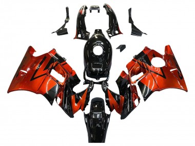 Affordable 1991-1994 Honda CBR600 F2 Motorcycle Fairings - Orange Glossy Black Australia