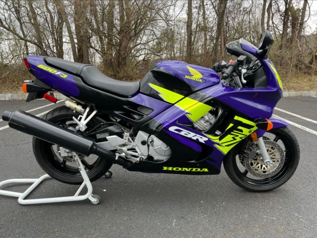 1995-1996 Honda CBR600 F3 Motorcycle Fairings - Blue Neon Yellow Australia