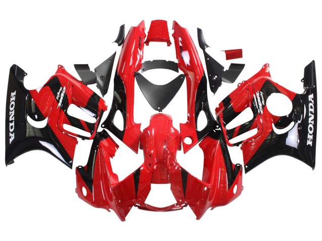 1997-1998 Honda CBR600 F3 Motorcycle Fairings - Red Glossy Black Australia