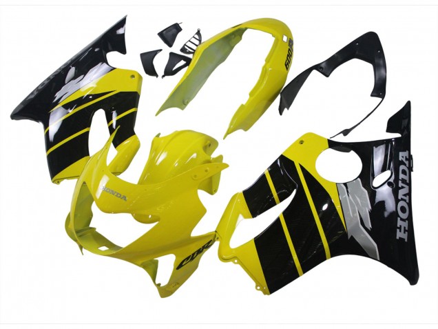 1999-2000 Honda CBR600 F4 Motorcycle Fairings - Yellow Glossy Black Australia