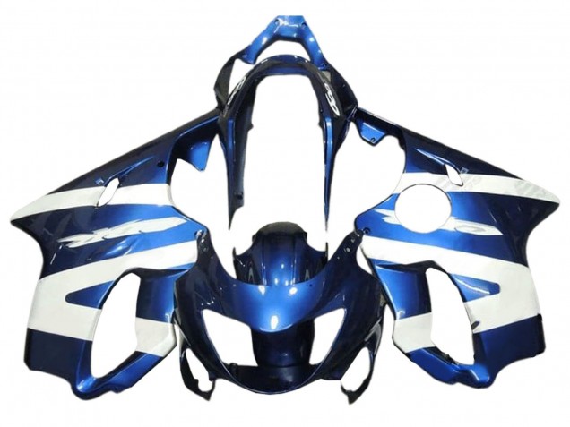 1999-2000 Honda CBR600 F4 Motorcycle Fairings - White Blue Australia