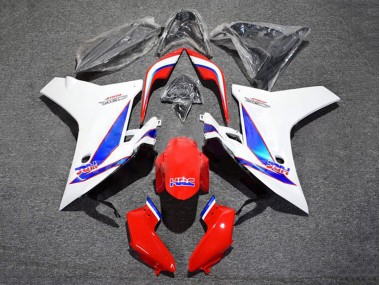 Affordable 2011-2013 Honda CBR600F Motorcycle Fairing - White Red Blue HRC Australia