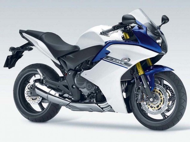 2011-2013 Honda CBR600F Motorcycle Fairings - White Blue Australia