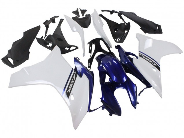 2011-2013 Honda CBR600F Motorcycle Fairings - White Blue Australia