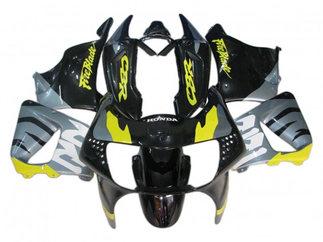 1998-1999 Honda CBR900RR 919 Motorcycle Fairings - Silver Yellow Glossy Black Fireblade Australia