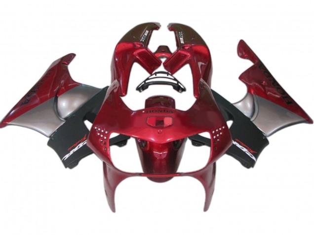 1998-1999 Honda CBR900RR 919 Motorcycle Fairings - Dark Red Black Grey Australia