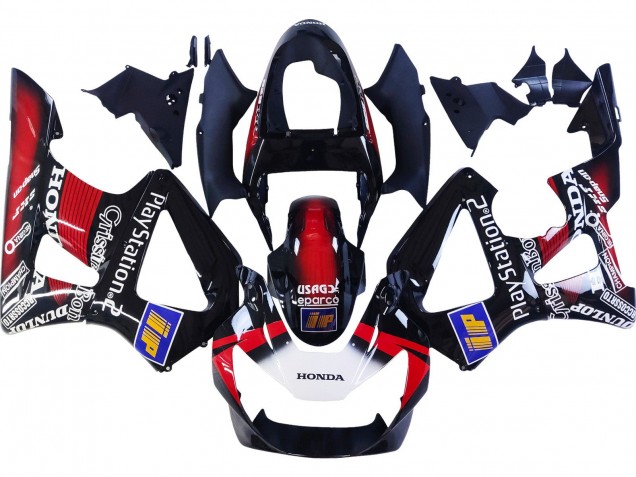2000-2001 Honda CBR900RR 929 Motorcycle Fairings - Red White Glossy Black PlayStation 2 Australia
