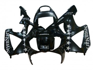 Affordable 2000-2001 Honda CBR900RR 929 Motorcycle Fairings - Glossy Black White SevenStars Australia
