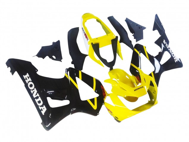 2000-2001 Honda CBR900RR 929 Motorcycle Fairings - Yellow Glossy Black Australia