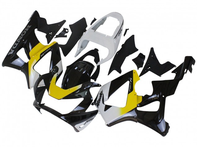 2000-2001 Honda CBR900RR 929 Motorcycle Fairings - White Yellow Glossy Black Australia