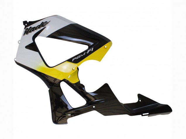 2000-2001 Honda CBR900RR 929 Motorcycle Fairings - White Yellow Glossy Black Australia