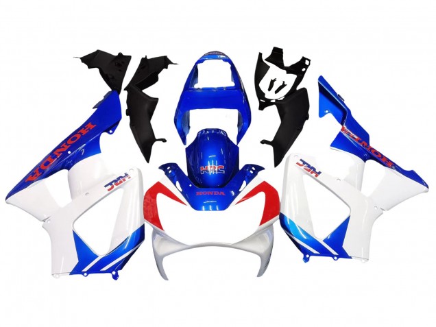 2000-2001 Honda CBR900RR 929 Motorcycle Fairings - White Blue Red HRC Australia